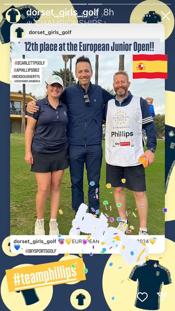 Scarlett Phillips comes 12th in European Junior Open