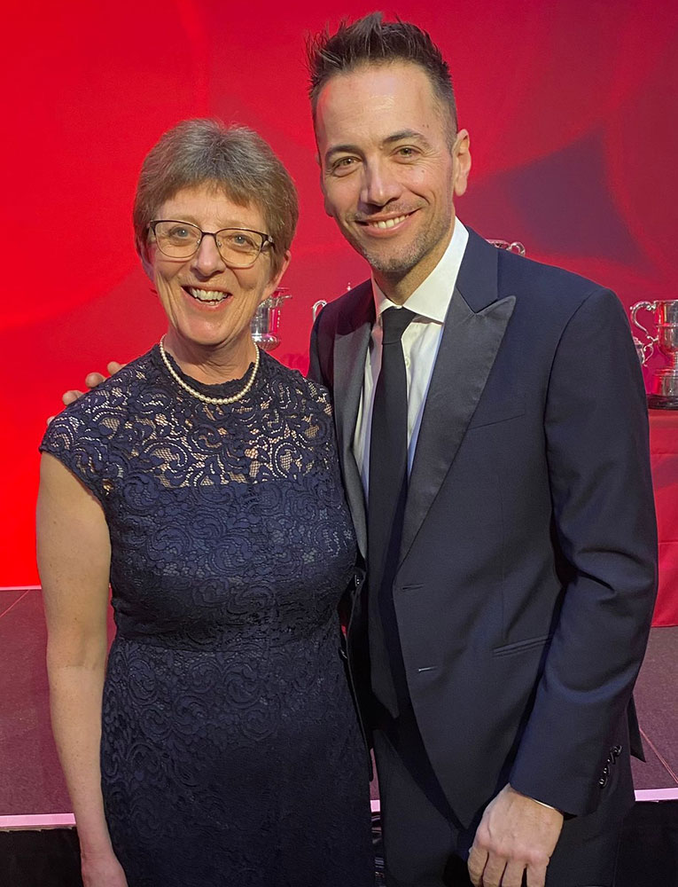 Jo Hadley with Nick Docherty